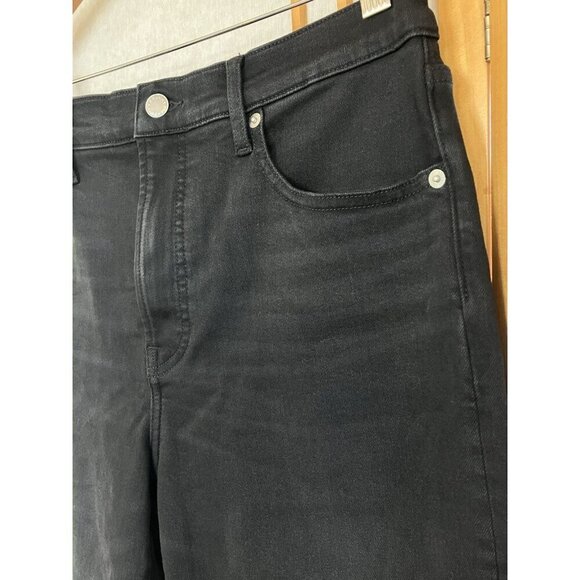NWT Everlane Women's Black Kick Flare Denim Jeans Pant Organic Cotton MSRP $128 - Picture 7 of 15